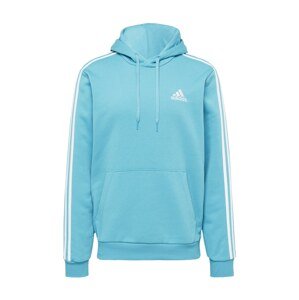 ADIDAS SPORTSWEAR Športová mikina 'Essentials Fleece 3-Stripes'  svetlomodrá / biela