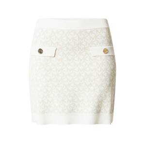 MICHAEL Michael Kors Sukňa 'ECO MK DOT MINI SKIRT'  béžová / sivá