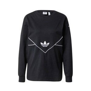 ADIDAS ORIGINALS Tričko 'Long-Sleeve Top'  čierna / biela