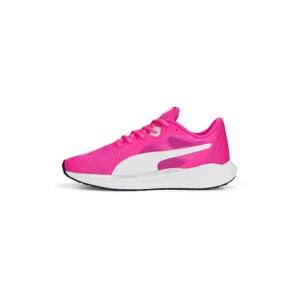 PUMA Športová obuv 'Twitch Runner Fresh'  striebornosivá / purpurová / biela