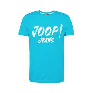 JOOP! Jeans Tričko 'Alex'  tyrkysová / biela