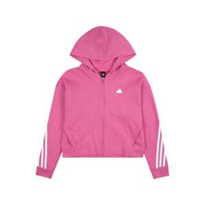 ADIDAS SPORTSWEAR Športová mikina so zipsom  fuksia / čierna