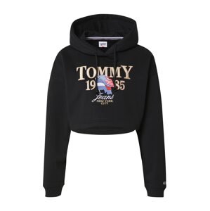 Tommy Jeans Mikina  modrá / námornícka modrá / zlatá / čierna