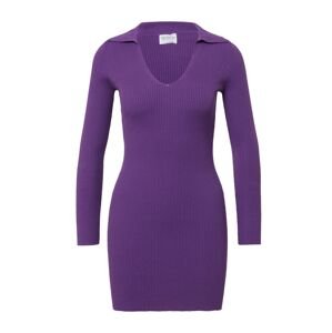 GLAMOROUS Pletené šaty  fialová
