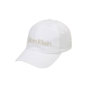 Calvin Klein Čiapka  zlatá / biela
