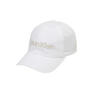 Calvin Klein Čiapka  zlatá / biela