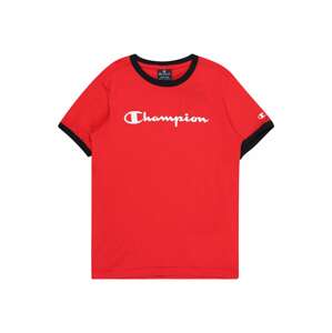 Champion Authentic Athletic Apparel Tričko 'Ringer'  červená / čierna / biela