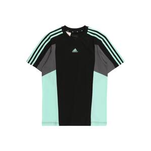 ADIDAS SPORTSWEAR Funkčné tričko  tmavosivá / mätová / čierna