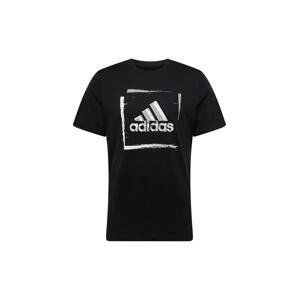ADIDAS SPORTSWEAR Funkčné tričko  svetlosivá / čierna / biela