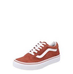 VANS Tenisky 'Old Skool'  hrdzavo červená / biela