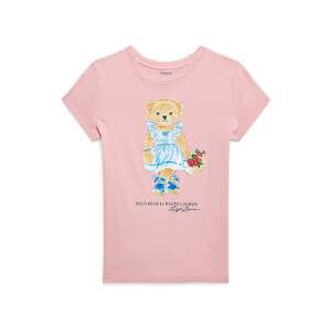 Polo Ralph Lauren Tričko 'BEAR'  piesková / modrá / svetlomodrá / ružová