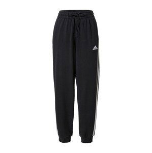 ADIDAS SPORTSWEAR Športové nohavice 'Essentials'  čierna / biela