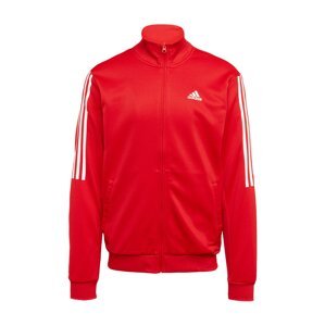 ADIDAS SPORTSWEAR Športová mikina so zipsom  červená / biela