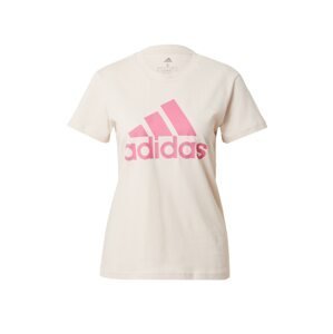 ADIDAS SPORTSWEAR Funkčné tričko 'Essentials Logo'  svetloružová / biela