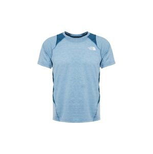 THE NORTH FACE Funkčné tričko 'GLACIER'  modrá / modrá melírovaná / biela
