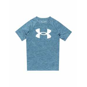 UNDER ARMOUR Funkčné tričko  modrá melírovaná / biela