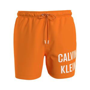 Calvin Klein Swimwear Plavecké šortky  oranžová / biela