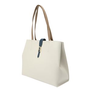 FURLA Shopper 'SOFIA'  krémová / modrá / svetlohnedá