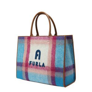 FURLA Shopper 'OPPORTUNITY'  krémová / námornícka modrá / tyrkysová / ružová