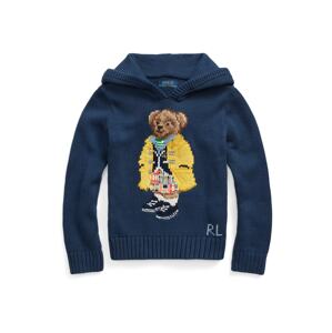 Polo Ralph Lauren Sveter 'BEAR'  tmavomodrá / hnedá / žltá / čierna