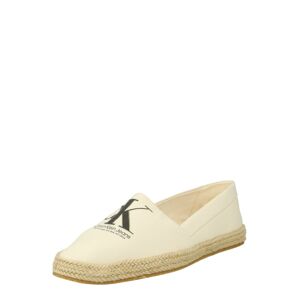 Calvin Klein Jeans Espadrilky  krémová / čierna