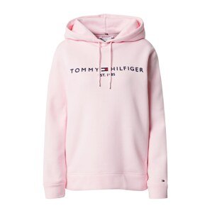 TOMMY HILFIGER Mikina  námornícka modrá / pastelovo ružová / červená / biela