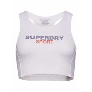 Superdry Športová podprsenka  tmavosivá / červená / biela