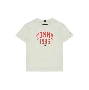 TOMMY HILFIGER Tričko  béžová / krvavo červená