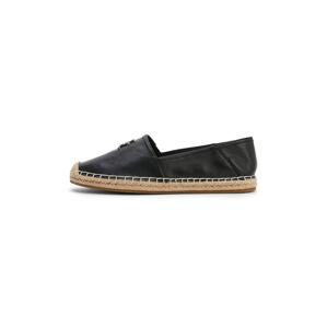 TOMMY HILFIGER Espadrilky  svetlohnedá / zlatá / čierna