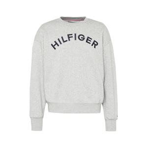 TOMMY HILFIGER Mikina  námornícka modrá / sivá melírovaná / jasne červená / biela