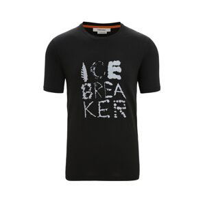 ICEBREAKER Funkčné tričko  čierna / biela