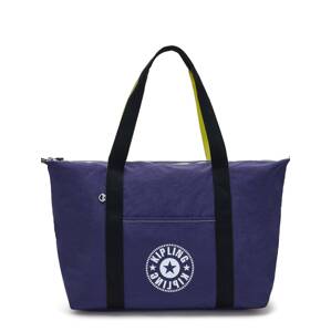 KIPLING Shopper 'ART M LITE'  tmavomodrá / biela