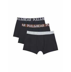 Pull&Bear Boxerky  námornícka modrá / dymovo modrá / čokoládová / šedobiela