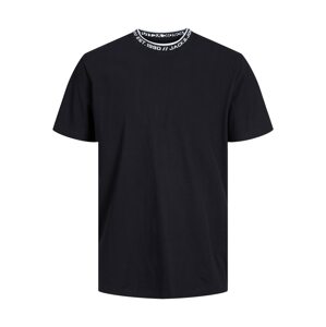 JACK & JONES Tričko 'ARC'  čierna / biela