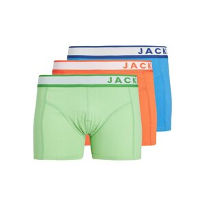 JACK & JONES Boxerky 'CLEVELAND'  svetlomodrá / svetlozelená / oranžová / biela