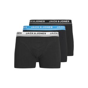 JACK & JONES Boxerky 'Downey'  azúrová / čierna / prírodná biela