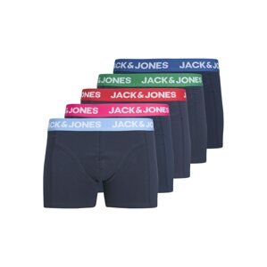 JACK & JONES Boxerky 'NORMAN'  námornícka modrá / svetlomodrá / ružová / červená