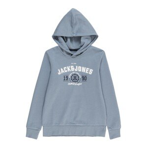 Jack & Jones Junior Mikina 'Andy'  modrosivá / čierna / biela