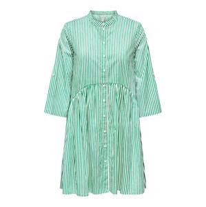 ONLY Košeľové šaty 'FIE'  trávovo zelená / biela