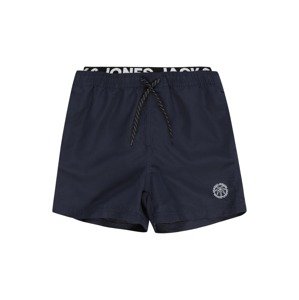 Jack & Jones Junior Plavecké šortky 'Fiji'  námornícka modrá / čierna / biela