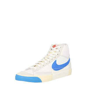 Nike Sportswear Členkové tenisky 'BLAZER MID PRO CLUB'  modrá / ohnivo červená / biela / šedobiela