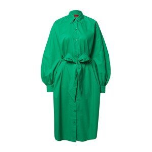 HUGO Košeľové šaty 'Kameran'  zelená