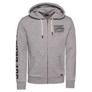 Superdry Tepláková bunda 'Gym Athletic'  sivá / čierna