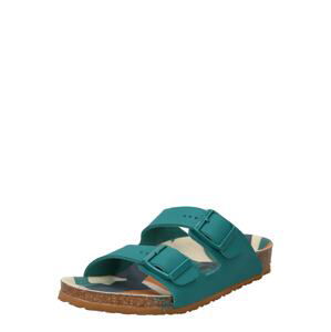 BIRKENSTOCK Otvorená obuv 'Arizona'  krémová / karamelová / sivá / tmavozelená