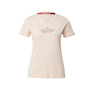 ALPHA INDUSTRIES Tričko  zlatá / broskyňová / strieborná