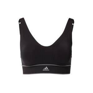 ADIDAS SPORTSWEAR Športová podprsenka  svetlosivá / čierna