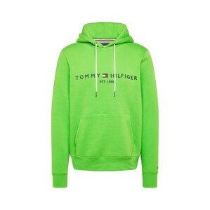 TOMMY HILFIGER Mikina  námornícka modrá / limetová / ohnivo červená / biela