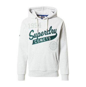 Superdry Mikina  tmavozelená / zelená melírovaná