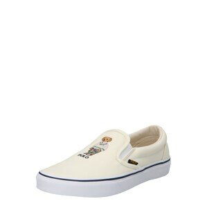 Polo Ralph Lauren Slip-on obuv 'KEATON'  krémová / námornícka modrá / svetlohnedá / červená