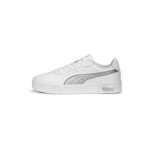 PUMA Nízke tenisky 'Carina 2.0'  strieborná / biela